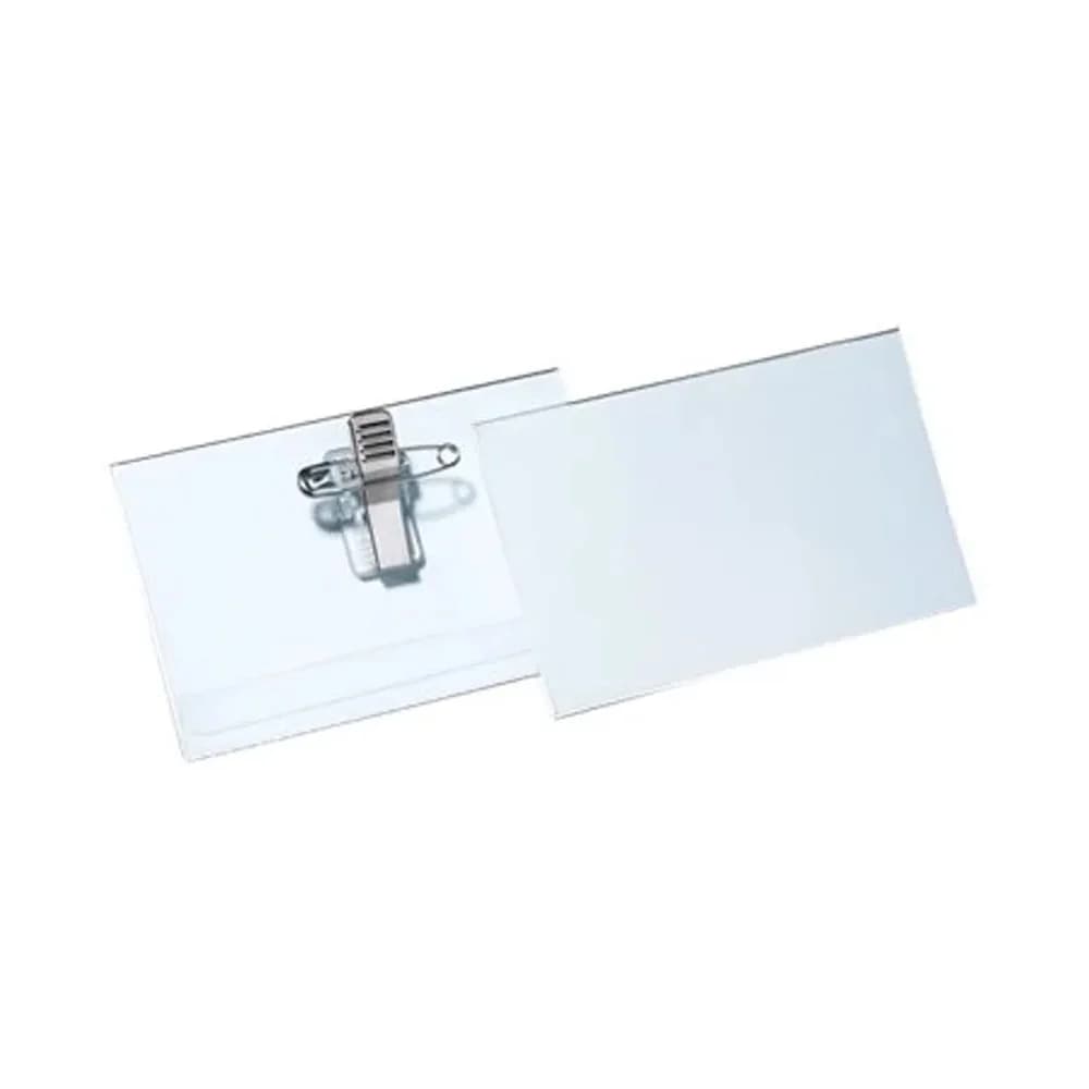 Porta-Nomes Horizontal 90x54mm Alfinete e Mola 25un (1 Uni.)