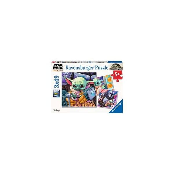 Ravensburger-star Wars-the Mandalorian-pack Puzzles 3x49 Peças