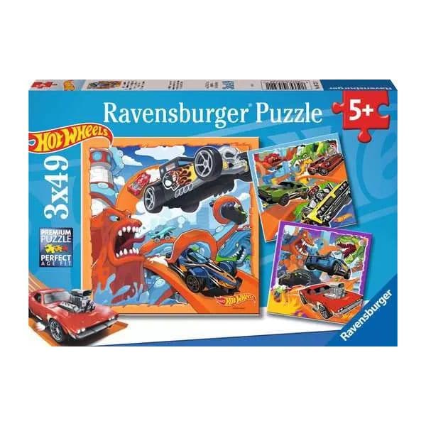 Ravensburger Hot Wheels Puzzle 3x49 Peças