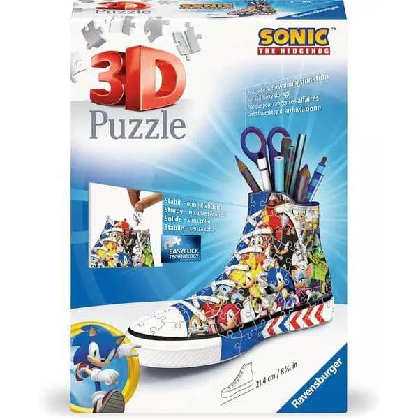 Ravensburger Sonic the Hedgehog Puzzle 3D Porta-Lápis 112 Peças - 100057206