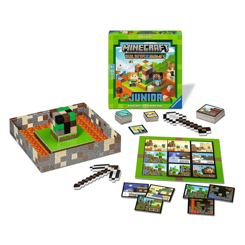 Ravensburger Jogo de Tabuleiro Minecraft Junior Builders & Biomes