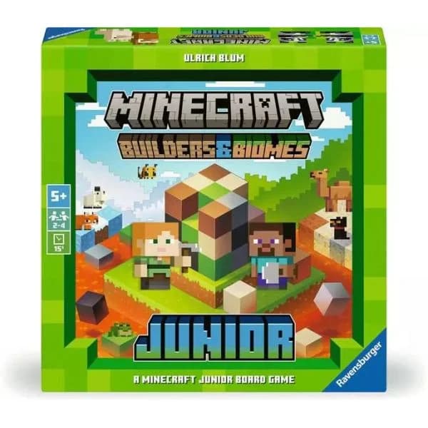 Ravensburger Jogo de Tabuleiro Minecraft Junior Builders & Biomes