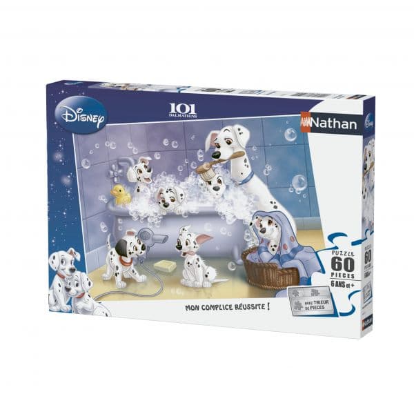Nathan The 101 Dalmatians Puzzle 60 Peças All in the Bath - S71008750