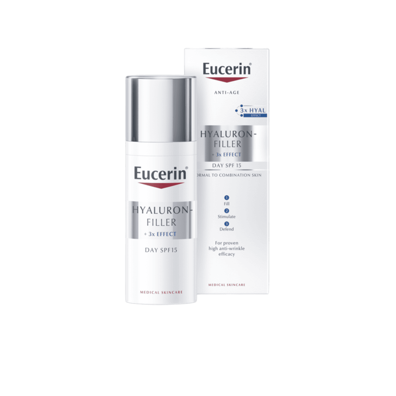 Eucerin Hyaluron-Filler Creme de Dia 50mL – Hidratação & Anti-Envelhecimento