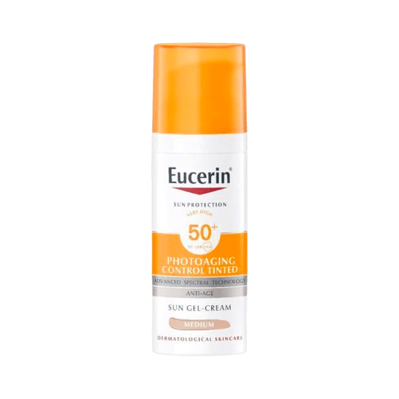 Protetor Solar Eucerin Sun CC Creme Tom Médio SPF50+ 50ml