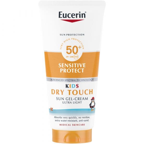 Protetor Solar Eucerin Sun Kids Sensitive Protect Gel-Creme Toque Seco FPS50+ 200ml