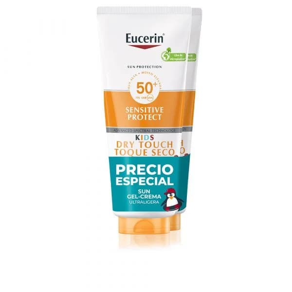 Protetor Solar Eucerin Sun Kids Sensitive Protect Gel Creme SPF50+ 2x200ml