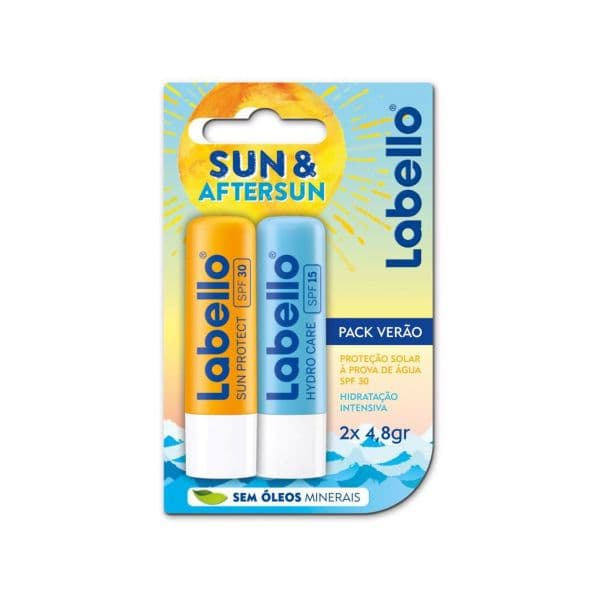 Protetor Solar Labello Batom Sun & 2x5ml