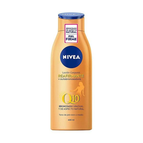 Autobronzeador Nivea Q10 Loção Corporal Reafirmante + Autobronzeadora 200ml