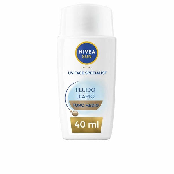 Protetor Solar Nivea Sun Fluido Diário Ultra Leve Facial Tom Médio SPF50+ 40ml