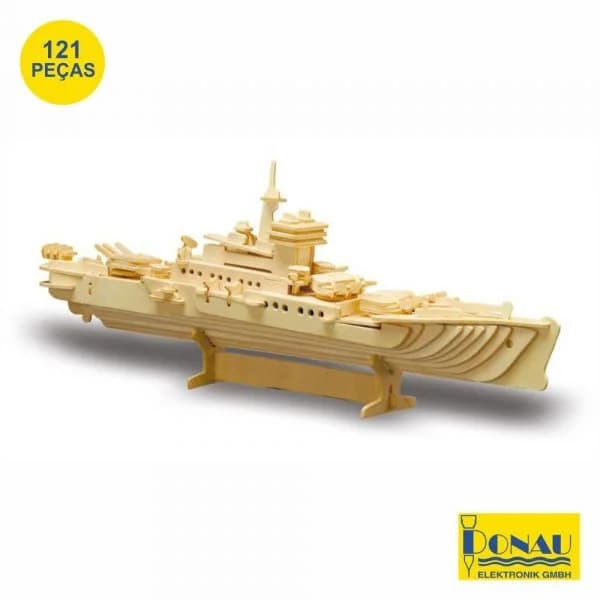 Donau Navio Militar Painéis de Contraplacado C/ 121 Peças - DNM861