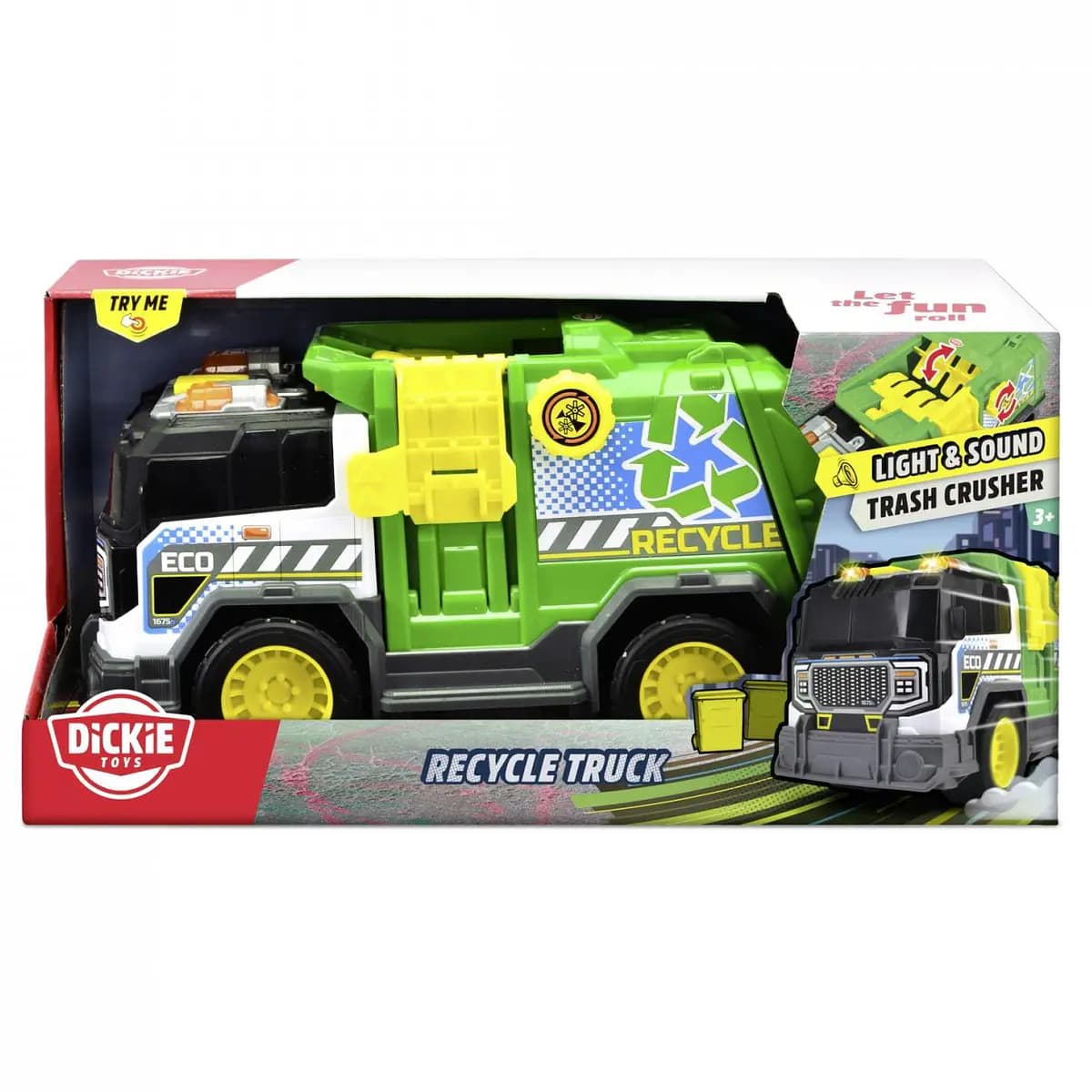 Dickie Toys Camião de Reciclagem ECO com Luz e Som 30cm