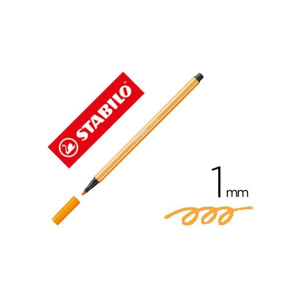Stabilo Marcador Aguarelavel Pen 68 Vermelhao Pálido 1 mm - OFF150779CE