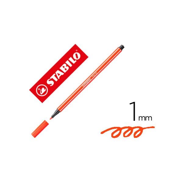 Stabilo Marcador Aguarelavel Pen 68 Vermelhao 1 mm - OFF150778CE