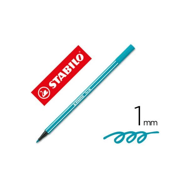 Stabilo 10 Un. Marcadores Aquareláveis Pen 68 Turquoise - 68/51