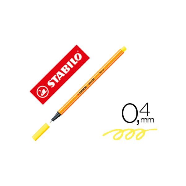 Stabilo Marcador Point 88 0.4mm Amarelo Limão 10 Un.