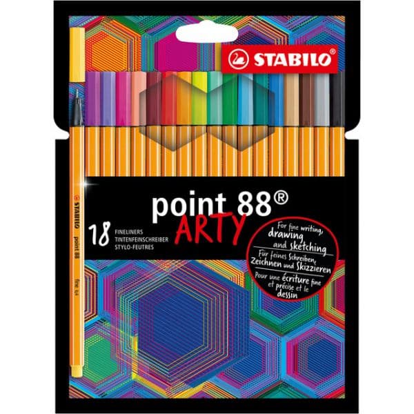 Stabilo Point 88 Arty Caixa de 18 Un.