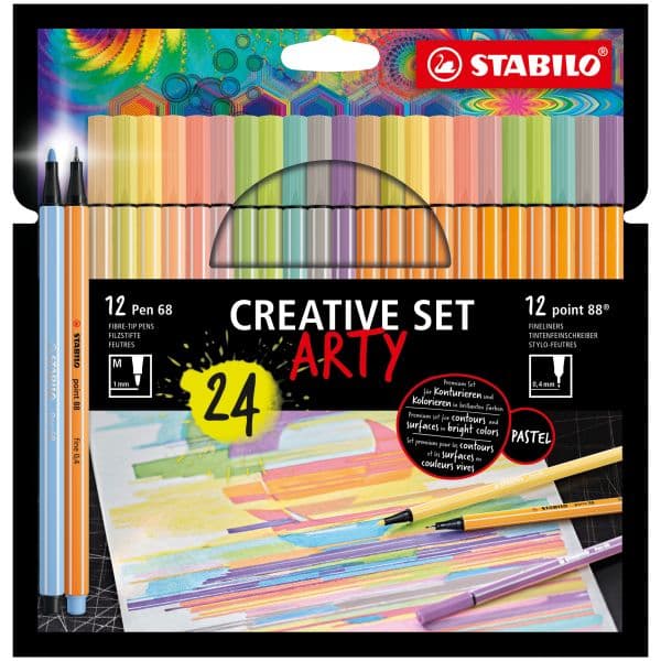 Stabilo Creative Conjunto Artístico 24 Marcadores