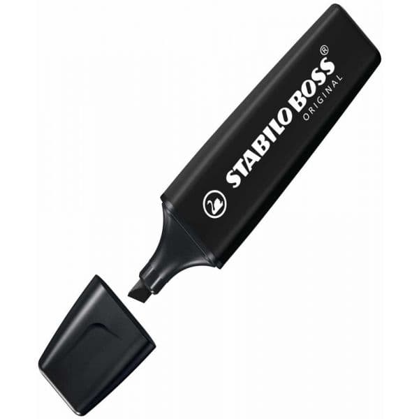 Stabilo Marcador Boss Preto 70/46