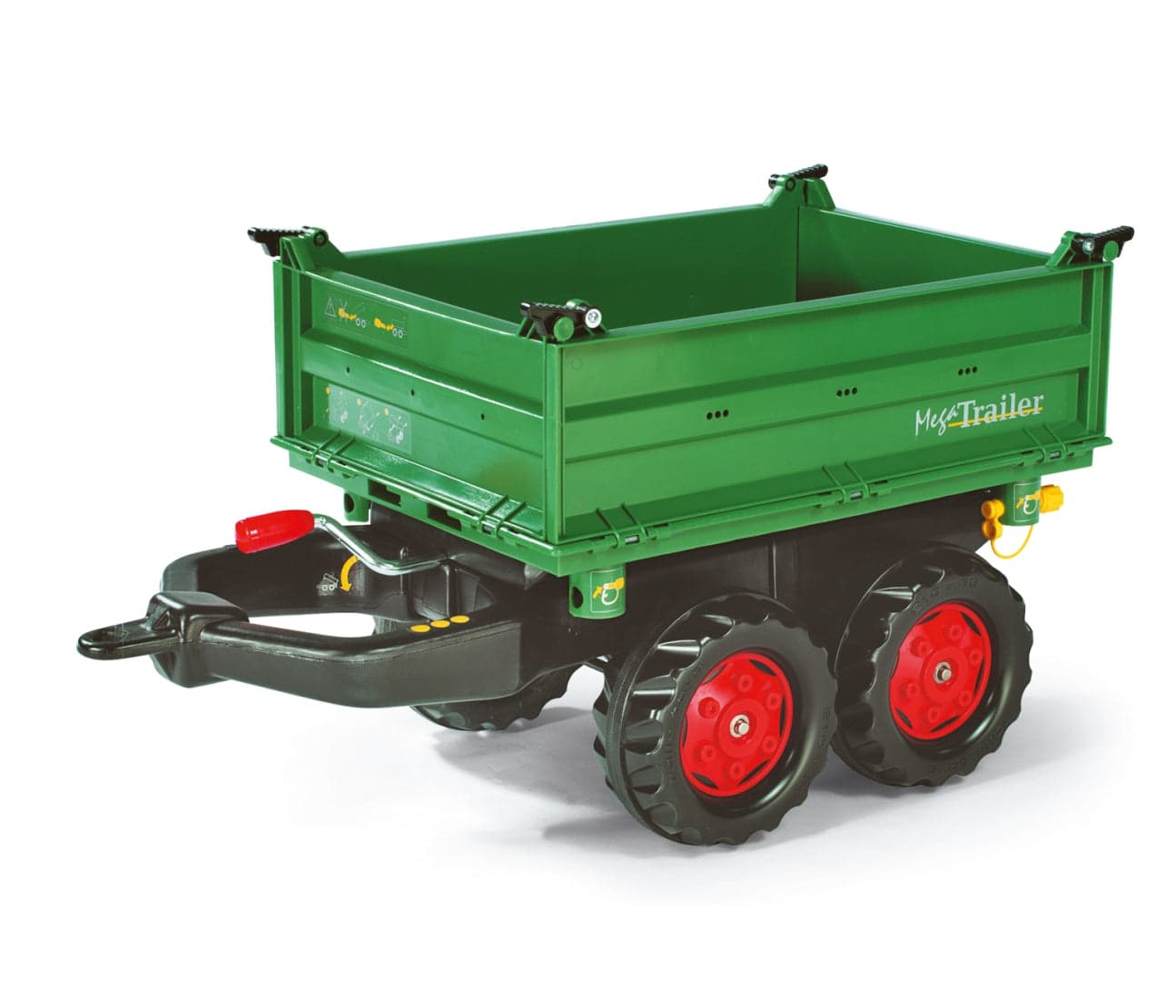 Mega Trailer Verde Escuro Rodas De 2 Lugares Rolly Toys