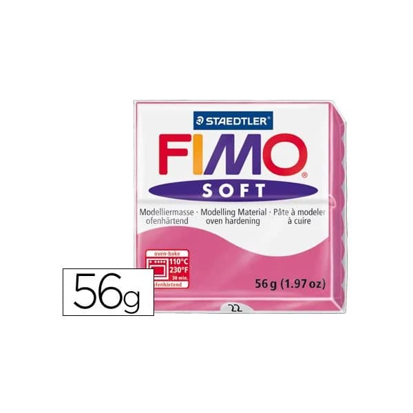 Staedtler Fimo Pasta p/ Modelar Soft 22 Framboesa 56g
