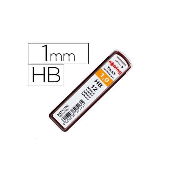 Rotring Minas 0.9mm HB 10x12 Un.