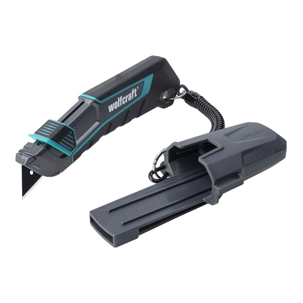 Wolfcraft Cortador de Segurança 20155 com Estojo e Fio, Preto
