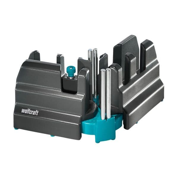 Wolfcraft Suporte de Ângulo Falso e Caixa de Corte 6948000 Preto Metal