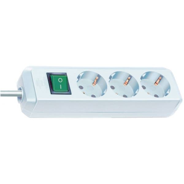 Brennenstuhl Extensão Eco-line 3-way 5,00 M Branco - C. - BN-1152920