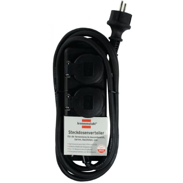 Brennenstuhl Extensão de 2 Tomadas com Proteção Ip44 - BN-1159930