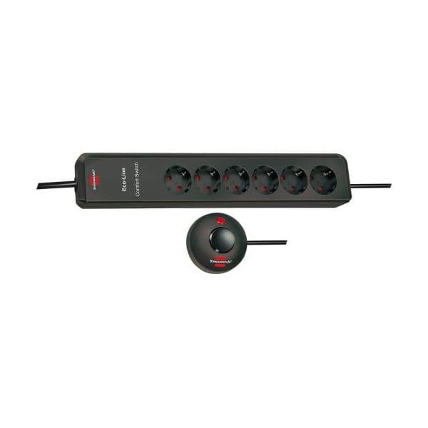 Brennenstuhl-base de Tomadas Múltiplas Eco-line Comfort Switch com Interruptor de Mano/pie - A1945501801159450616