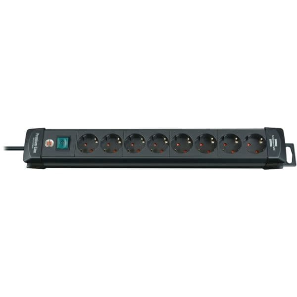 Brennenstuhl Extensão 8 Tomadas Preta - BN-1951180100