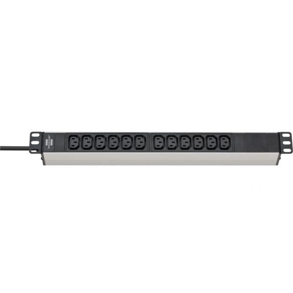 Brennenstuhl Alu-Line Regleta Rack 12x C13 2m Preto 19"