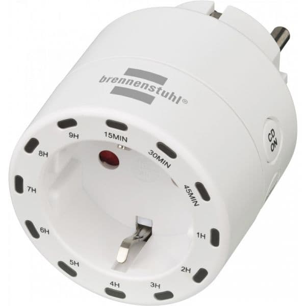 Brennenstuhl Ficha com Temporizador de Cuenta Atrás com 12 Opciones de Tiempo - A1945651451506130