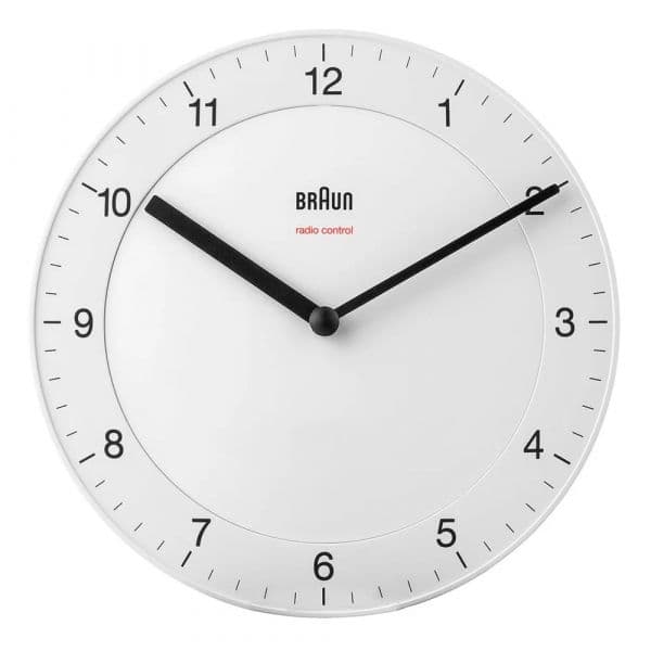 Braun Relógio de Parede BC 17 W-DCF 30cm Branco