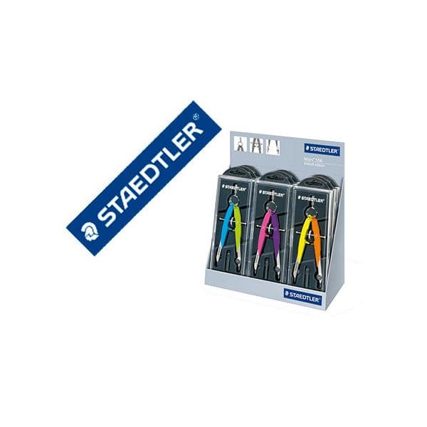 Staedtler Compasso Micrometrico 556 Neon Expositor de Secretaria de 9 un. Sortidas - OFF152071CE