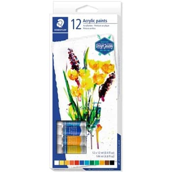 Staedtler Tinta Acrílica Design Journey 8500 12ml 12 Cores