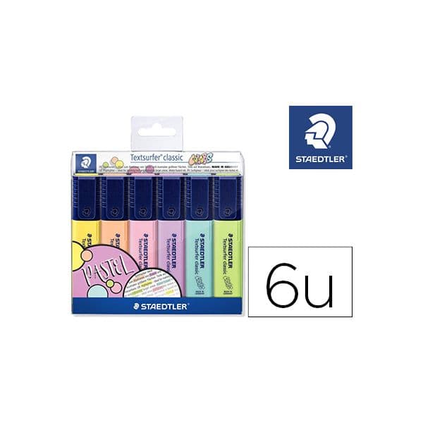 Staedtler Marcador Fluorescente Textsurfer Classic Pastel 6 un.