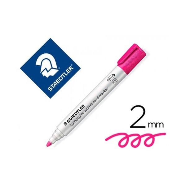Staedtler Marcador Quadro Branco Lumocolor 351 2mm Rosa 10 Unidades