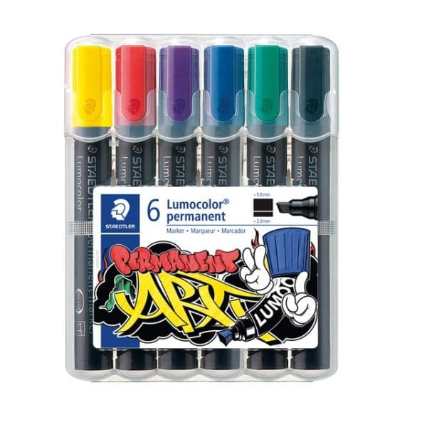 Staedtler Marcadores Permanentes 6 Cores 2-5MM