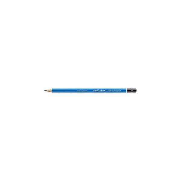 Staedtler Lápis de Grafite Mars Lumograph Minas 4B Corpo Hexagonal Azul