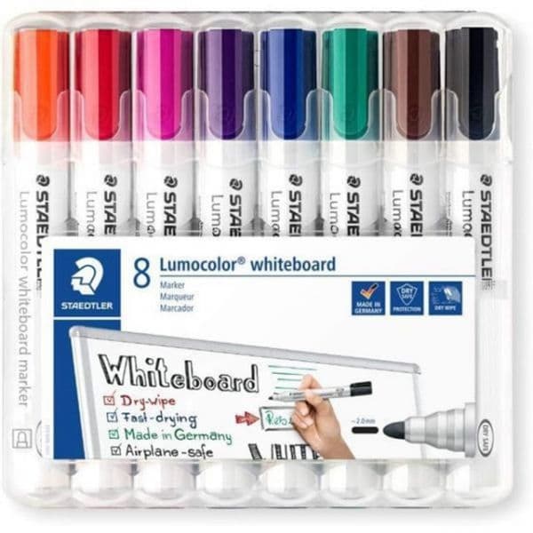 Staedtler 8 Marcadores Staedtler Lumocolor de Quadro Branco - A25943909