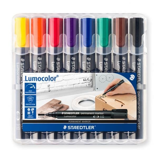 Staedtler 8 Marcadores Staedtler Lumocolor Permanentes - A25943914