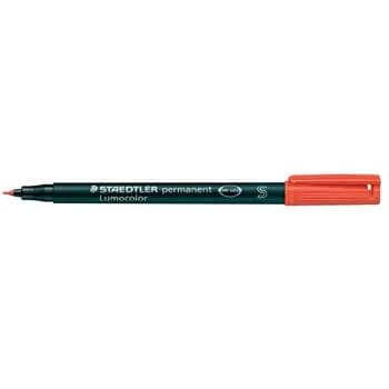 Marcador Permanente Fino Vermelho 0,4mm Lumocolor 313-2 x 10un