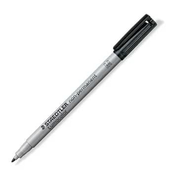 Staedtler Marcador Nao Permanente Médio Lumocolor 1.0mm 315-9 Preto 10 Un.