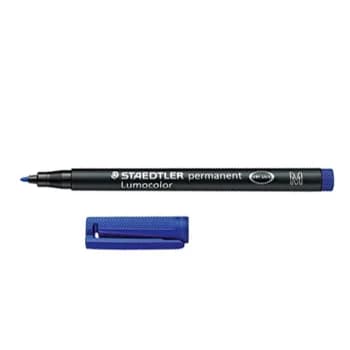Staedtler Marcador Permanente 317-3 Lumocolor Azul 10 Un.