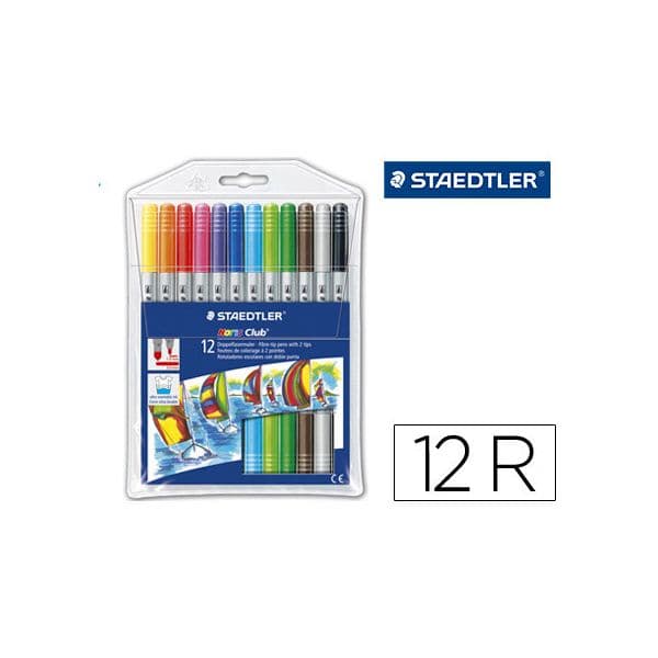 Staedtler 12 un. Marcadores Ponta Dupla Noris Club - 320 NWP12