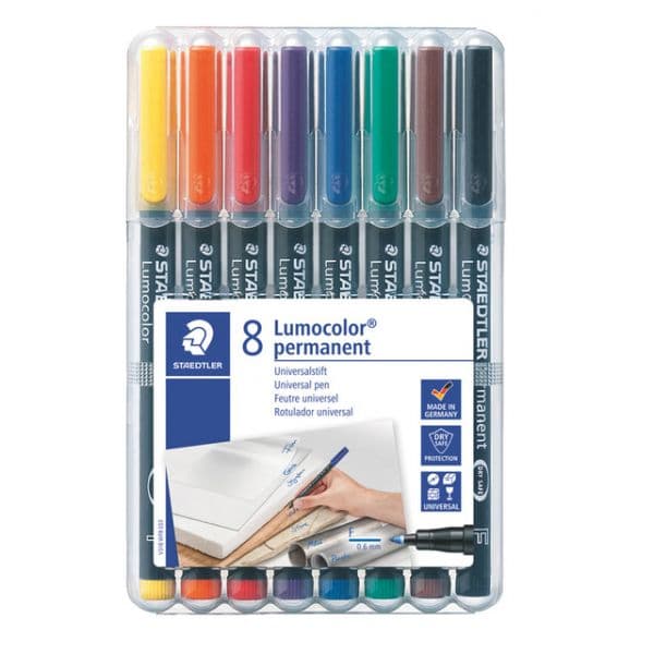 Staedtler Estojo 8 Marcadores Permanentes Retro F 40078173 - 4007817323694