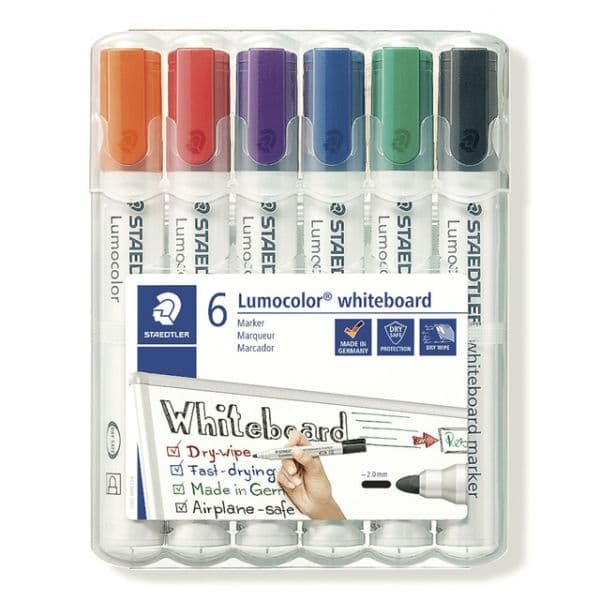 Staedtler 6 Marcadores Staedtler Lumocolor de Quadro Branco - A25943889