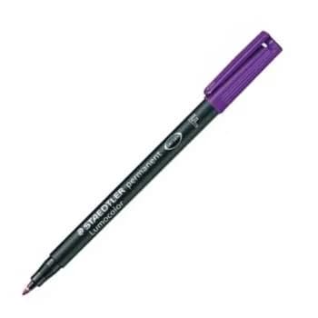Marcador Permanente Fino Violeta 0,6mm Lumocolor 318F x 10un